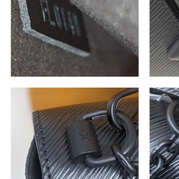 ๐จSale ๐ฆ๐HP๐Louis Vuitton All Matte Black Twist MM Shoulder bag๐Rare! - Picture 12 of 16